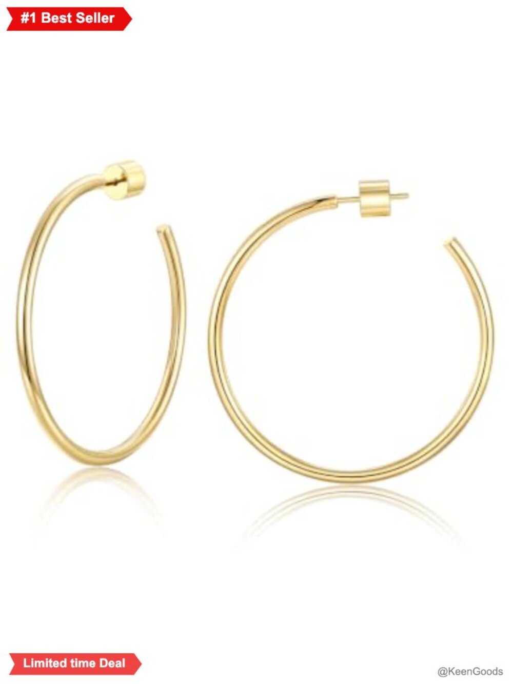 Thin 2mm Lightweight Stainless Steel Hoop Earrings Hypoallergenic